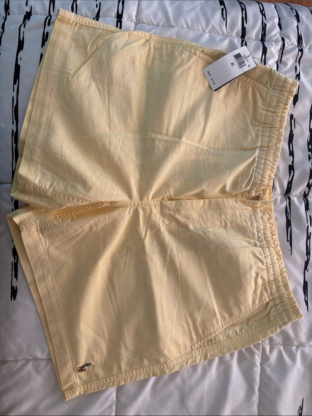 Polo by Ralph Lauren Pale Yellow Elastic Waist Shorts